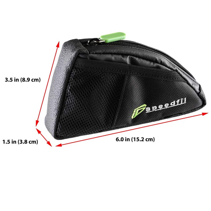 Speedfil حقيبة تخزين أنبوب الإطار العلوي للدراجة Speedfil SP1، جيوب جانبية مع خيارات براغي أو أحزمة - Image 3